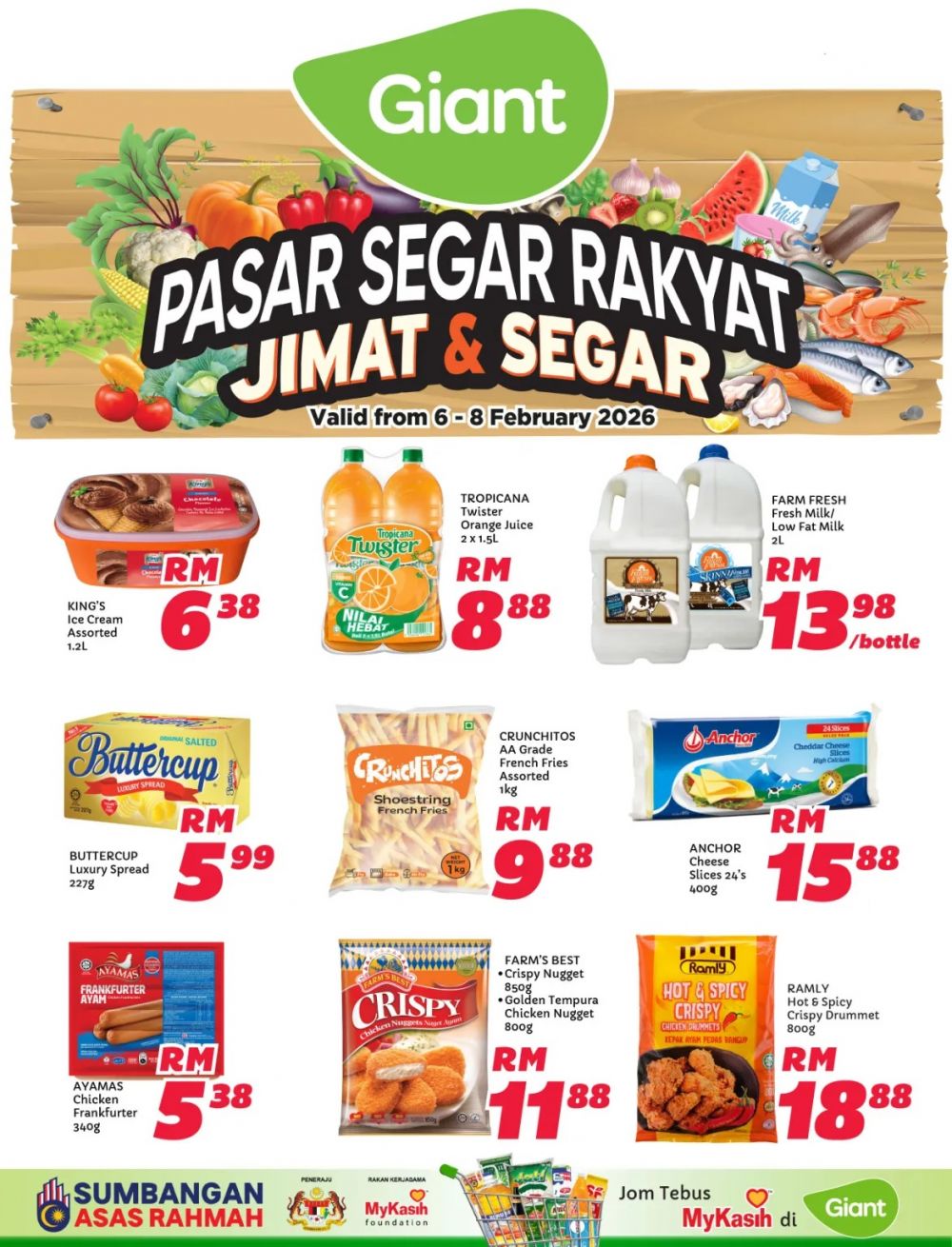 Giant Weekend Promotion: Grocery, Fresh Market & CNY Specials | 6-8 February 2026 Giant Weekend Promotion: Grocery, Fresh Market & CNY Specials | 6-8 February 2026