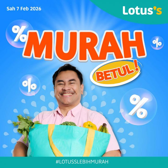 Lotus's Promotion: Murah Betul Deals | 7-22 February 2026 Lotus's Promotion: Murah Betul Deals | 7-22 February 2026