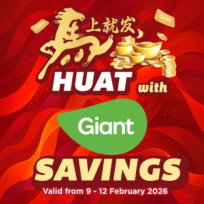 Giant Huat With Savings Promotion: CNY Grocery Deals | 9 - 12 February 2026 Giant Huat With Savings Promotion: CNY Grocery Deals | 9 - 12 February 2026