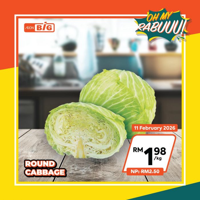AEON BiG Wednesday Promotion: Fresh Market Deals | 11 February 2026 AEON BiG Wednesday Promotion: Fresh Market Deals | 11 February 2026