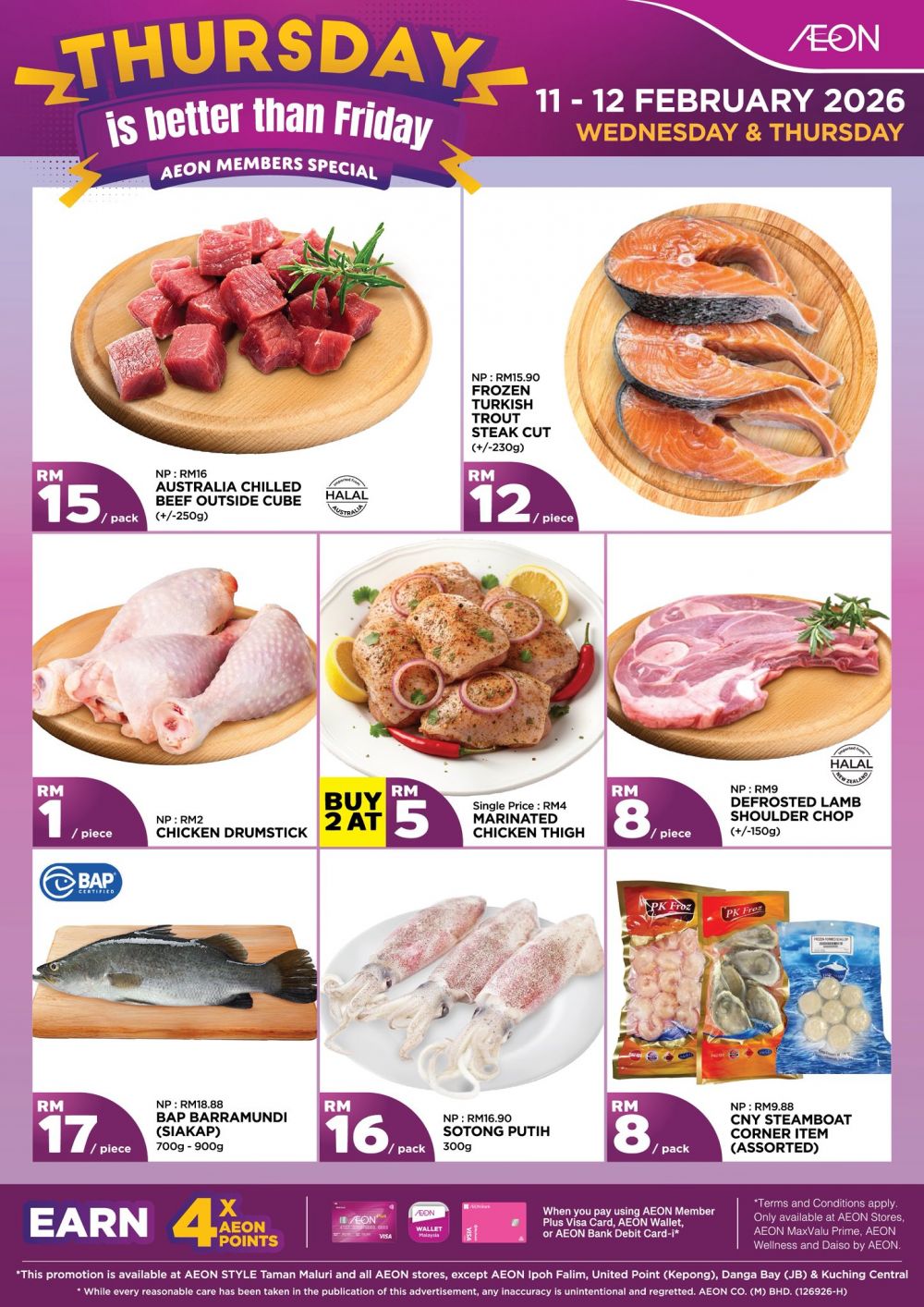 AEON Thursday is Better Than Friday Promotion: Fresh Meat & Produce | 11-12 February 2026 AEON Thursday is Better Than Friday Promotion: Fresh Meat & Produce | 11-12 February 2026