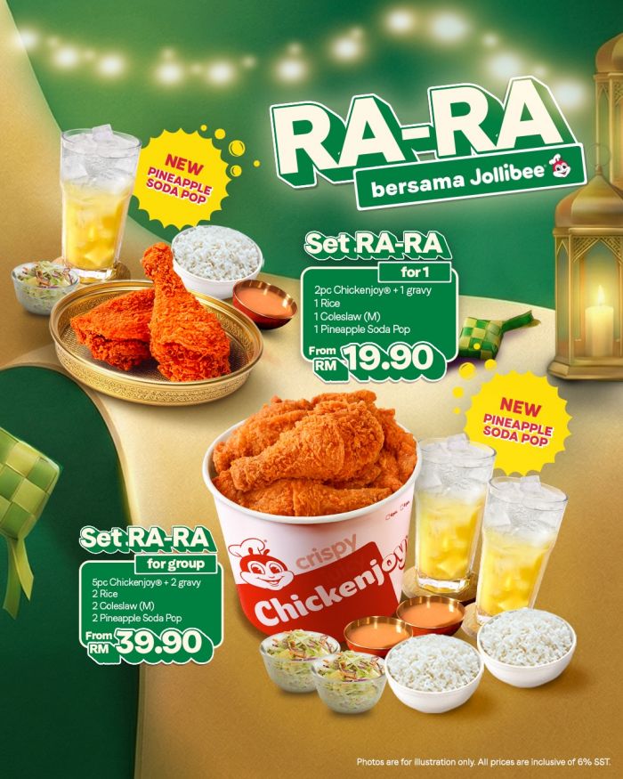 Jollibee Set Ra-Ra: Ramadan Special with Chickenjoy & Pineapple Soda Pop Jollibee Set Ra-Ra: Ramadan Special with Chickenjoy & Pineapple Soda Pop