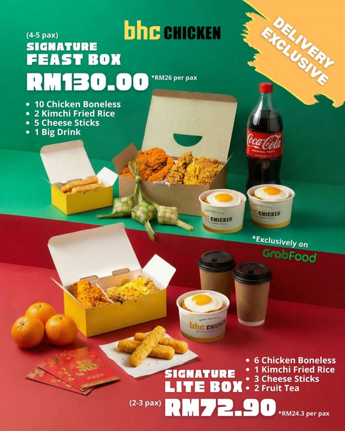 BHC Chicken GrabFood Exclusive: Signature Feast & Lite Box Special BHC Chicken GrabFood Exclusive: Signature Feast & Lite Box Special