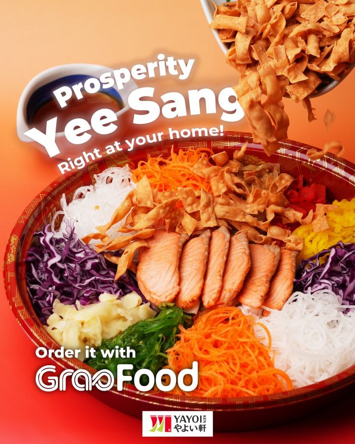 YAYOI Prosperity Yee Sang: GrabFood Delivery for 6-8 Pax YAYOI Prosperity Yee Sang: GrabFood Delivery for 6-8 Pax