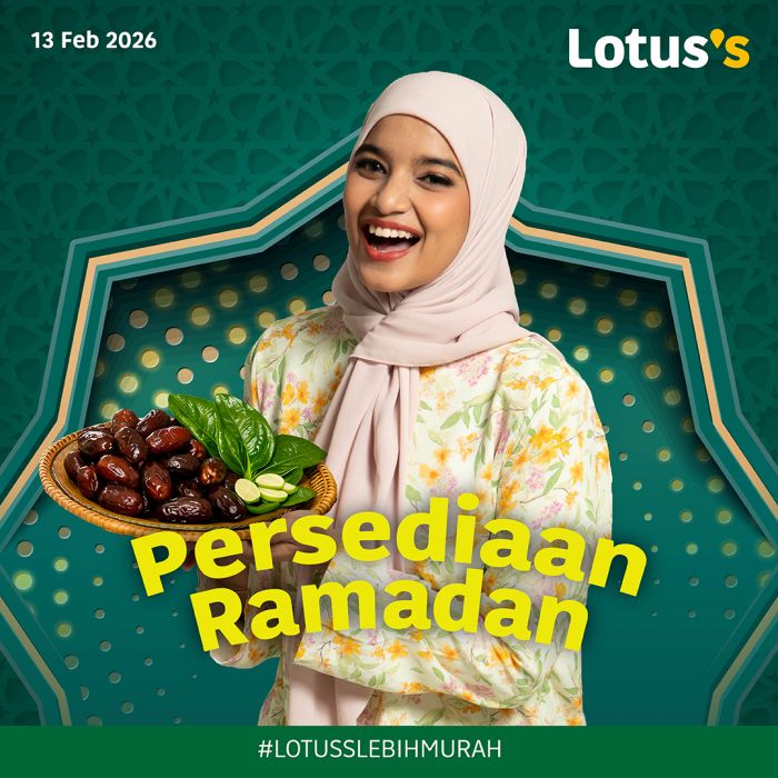 Lotus's Ramadan Promotion: Kurma & Groceries Deals | 13-25 February 2026 Lotus's Ramadan Promotion: Kurma & Groceries Deals | 13-25 February 2026
