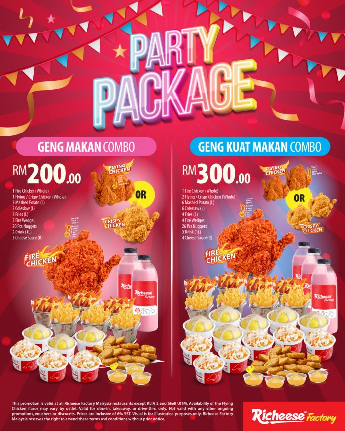 Richeese Factory Party Package: Geng Makan & Geng Kuat Makan Combo Richeese Factory Party Package: Geng Makan & Geng Kuat Makan Combo
