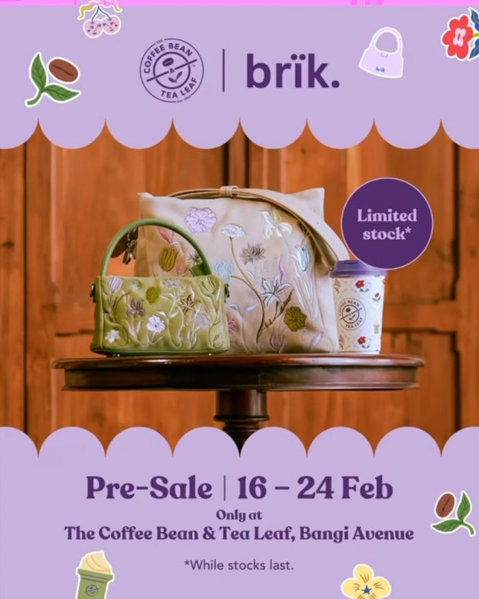 Coffee Bean x brïk Collab Series: Exclusive Pre-Sale at Bangi | 16-24 Feb 2026 Coffee Bean x brïk Collab Series: Exclusive Pre-Sale at Bangi | 16-24 Feb 2026