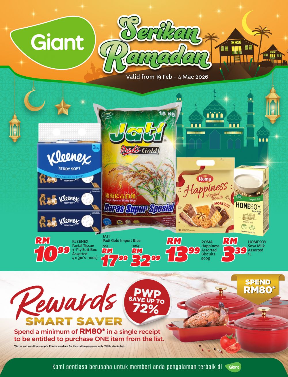 Giant Serikan Ramadan Promotion Catalogue: Grocery & Household Deals | 19 Feb - 4 Mar 2026 Giant Serikan Ramadan Promotion Catalogue: Grocery & Household Deals | 19 Feb - 4 Mar 2026