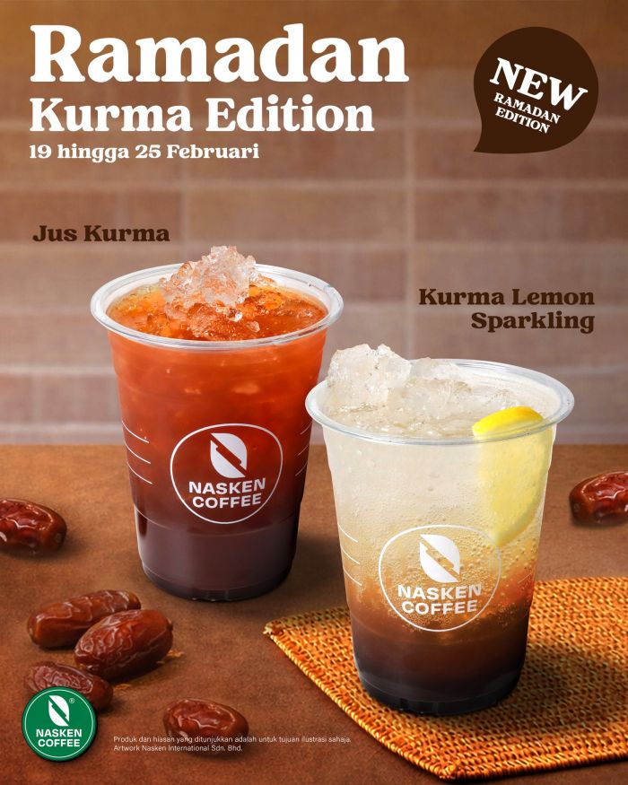 Nasken Coffee Ramadan Kurma Edition: Jus Kurma & Sparkling | 19-25 Feb 2026 Nasken Coffee Ramadan Kurma Edition: Jus Kurma & Sparkling | 19-25 Feb 2026