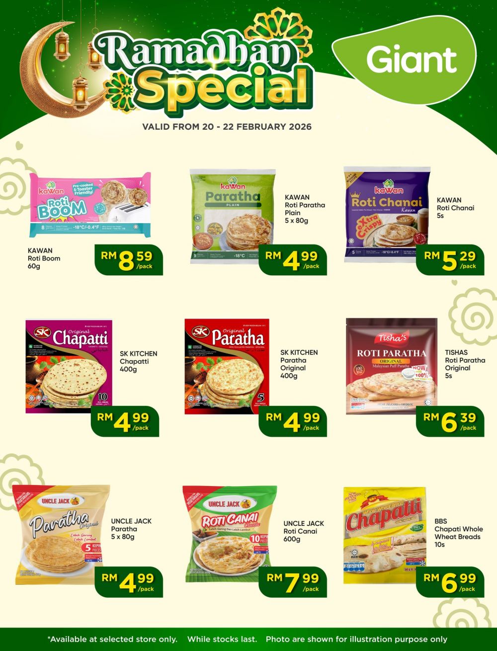 Giant Ramadhan Special: Frozen Roti & Paratha Promotion | 20-22 February 2026 Giant Ramadhan Special: Frozen Roti & Paratha Promotion | 20-22 February 2026