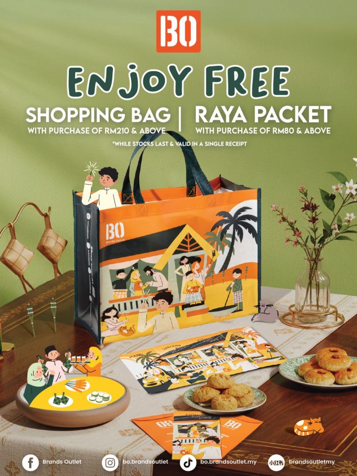 Brands Outlet Raya Promotion: Free Exclusive Shopping Bag & Raya Packets Brands Outlet Raya Promotion: Free Exclusive Shopping Bag & Raya Packets