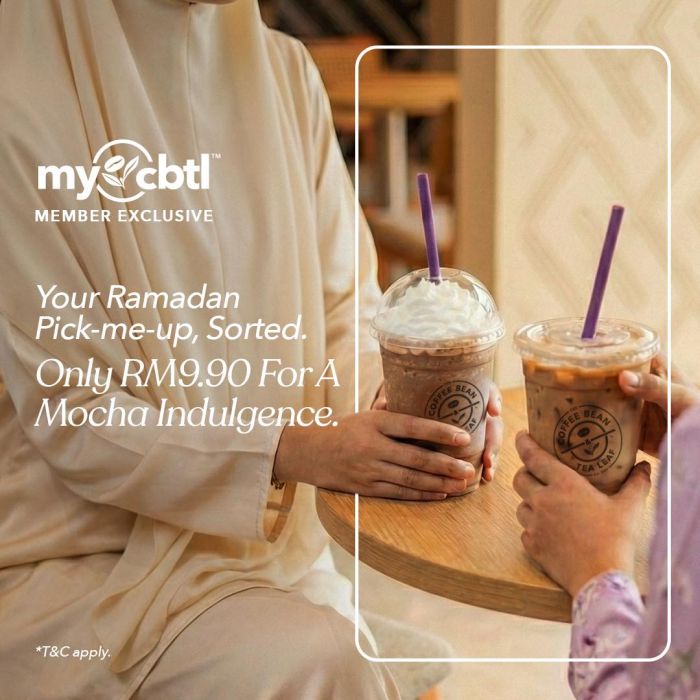 Coffee Bean Ramadan Promo: RM9.90 Mocha Indulgence | 23 Feb - 18 Mar 2026 Coffee Bean Ramadan Promo: RM9.90 Mocha Indulgence | 23 Feb - 18 Mar 2026