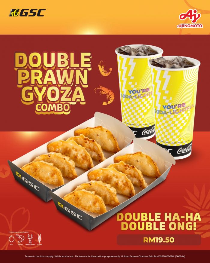GSC Double Prawn Gyoza Combo: Double Ha-Ha Double Ong Deal GSC Double Prawn Gyoza Combo: Double Ha-Ha Double Ong Deal