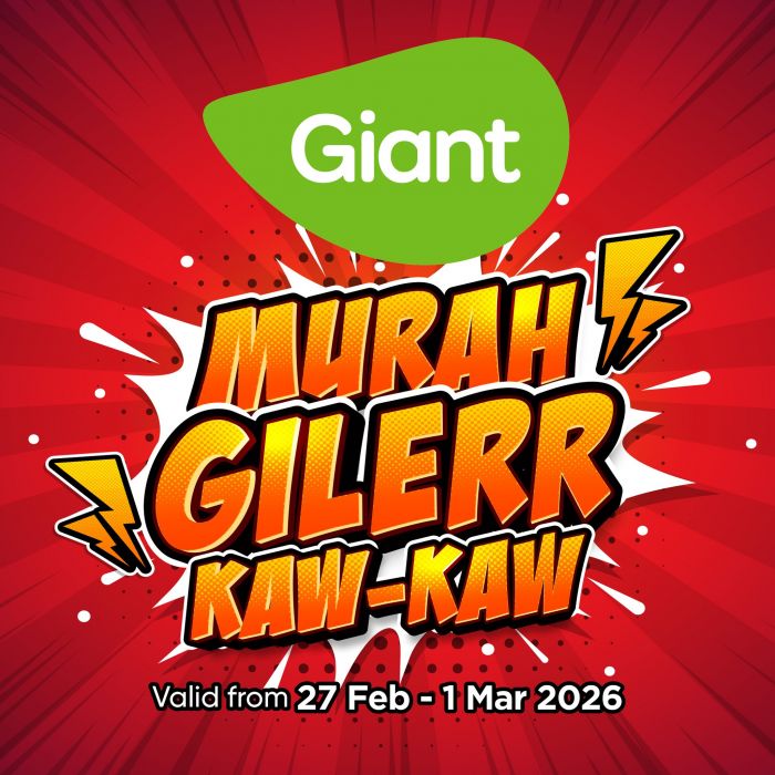 Giant Promotion: Murah Gilerr Kaw-Kaw Deals | 27 Feb - 1 Mar 2026 Giant Promotion: Murah Gilerr Kaw-Kaw Deals | 27 Feb - 1 Mar 2026
