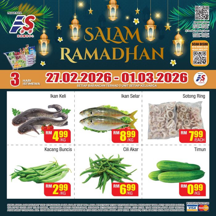 Family Store Melaka Promotion 2026: 3 Hari Istimewa Salam Ramadhan | 27 Feb - 1 Mar 2026 Family Store Melaka Promotion 2026: 3 Hari Istimewa Salam Ramadhan | 27 Feb - 1 Mar 2026