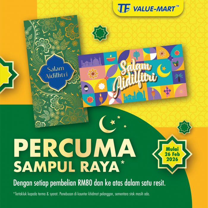 TF Value-Mart Raya Promotion: Free Sampul Raya | Feb 2026 TF Value-Mart Raya Promotion: Free Sampul Raya | Feb 2026