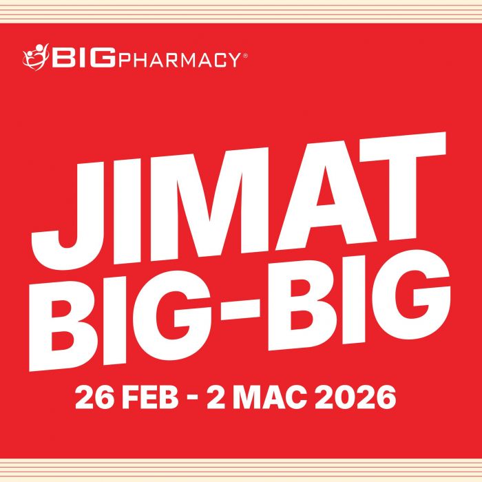 BIG Pharmacy Promotion: Jimat Big-Big Deal | 28 Feb - 2 Mar 2026 BIG Pharmacy Promotion: Jimat Big-Big Deal | 28 Feb - 2 Mar 2026