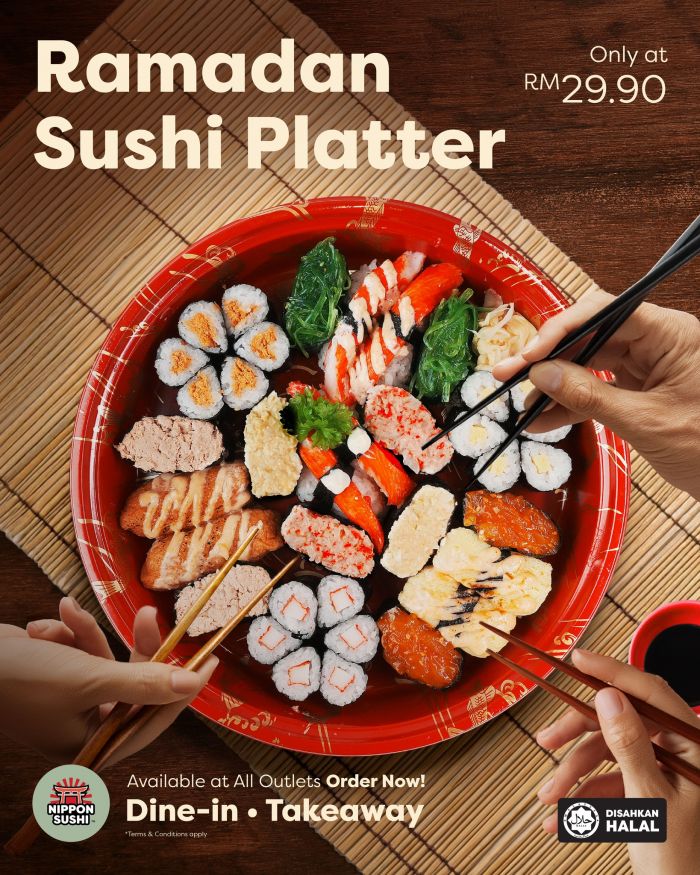 Nippon Sushi Menu: Ramadan Sushi Platter Promotion at RM29.90 Nippon Sushi Menu: Ramadan Sushi Platter Promotion at RM29.90