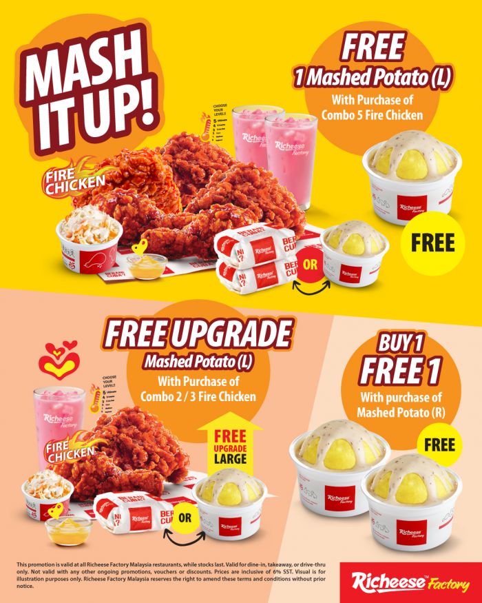 Richeese Factory Promotion: Mash It Up Ramadan Fried Chicken Promo Richeese Factory Promotion: Mash It Up Ramadan Fried Chicken Promo