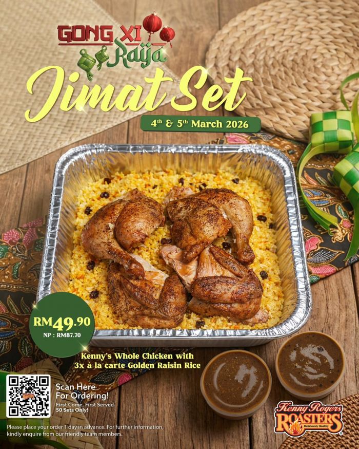 Kenny Rogers ROASTERS Promotion: Gong Xi Raya Jimat Set | 4-5 March 2026 Kenny Rogers ROASTERS Promotion: Gong Xi Raya Jimat Set | 4-5 March 2026