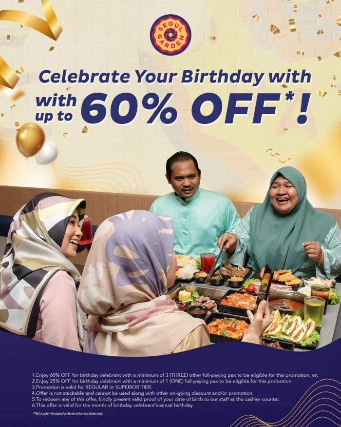 Seoul Garden Promotion: Birthday Buffet Up To 60% Off | March 2026 Seoul Garden Promotion: Birthday Buffet Up To 60% Off | March 2026