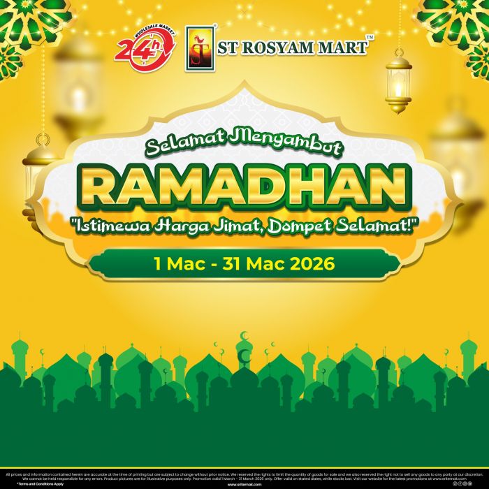 ST Rosyam Mart Ramadan Promotion: Bazaar Supplies | March 2026 ST Rosyam Mart Ramadan Promotion: Bazaar Supplies | March 2026