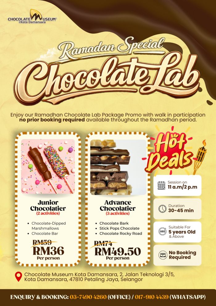 Chocolate Museum Ramadan Promotion 2026: Special Chocolate Lab Hot Deals Chocolate Museum Ramadan Promotion 2026: Special Chocolate Lab Hot Deals