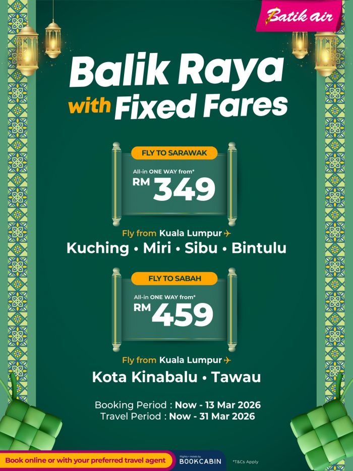Batik Air Flight Promo: Balik Raya Fixed Fare | March 2026 Batik Air Flight Promo: Balik Raya Fixed Fare | March 2026