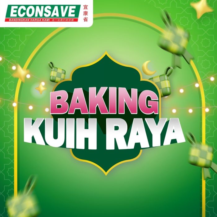 Econsave Promotion: Baking Kuih Raya Deals | 4-23 March 2026 Econsave Promotion: Baking Kuih Raya Deals | 4-23 March 2026
