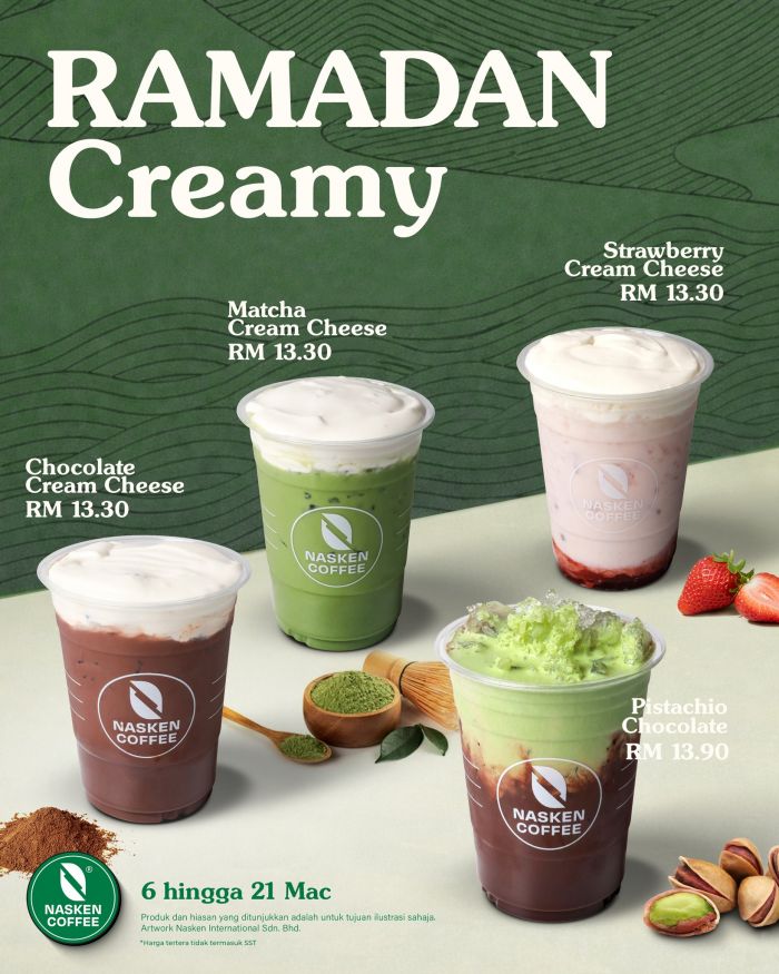 Nasken Coffee Ramadan Menu 2026: Ramadan Creamy | March 2026 Nasken Coffee Ramadan Menu 2026: Ramadan Creamy | March 2026