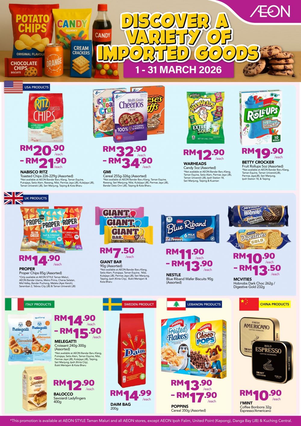 AEON Promotion: Discover A Variety Of Imported Goods | 1-31 March 2026 AEON Promotion: Discover A Variety Of Imported Goods | 1-31 March 2026