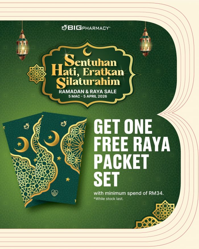 BIG Pharmacy Free Sampul Raya: Ramadan & Raya Sale | March - April 2026 BIG Pharmacy Free Sampul Raya: Ramadan & Raya Sale | March - April 2026