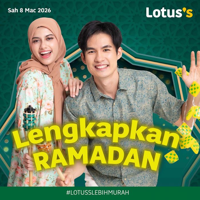 Lotus's Ramadan Promotion: Ekstra Jimat Raya Deals | 8-31 March 2026 Lotus's Ramadan Promotion: Ekstra Jimat Raya Deals | 8-31 March 2026