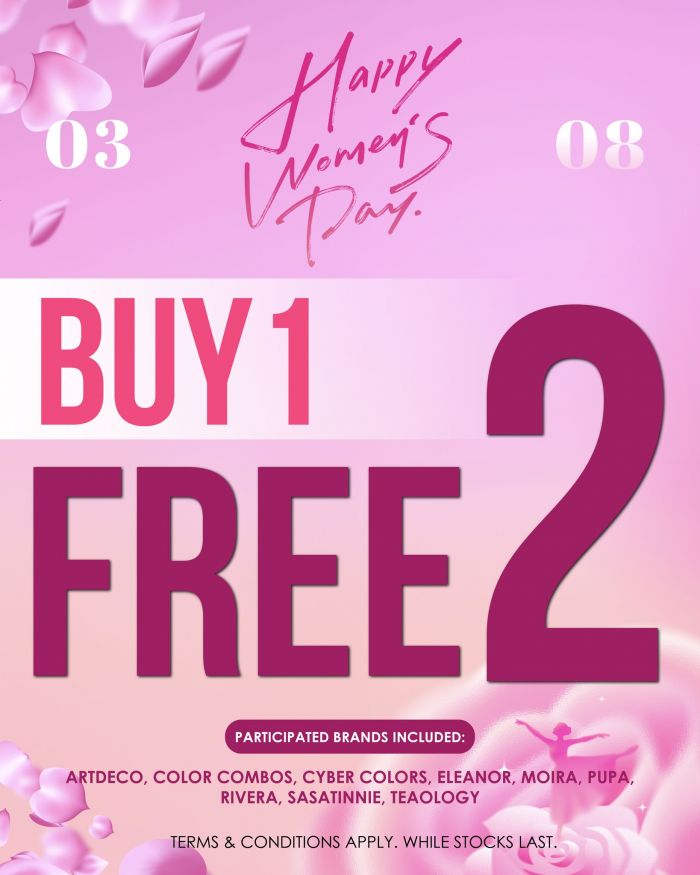 SaSa Buy 1 Free 2: International Women's Day Sale | 8 March 2026 SaSa Buy 1 Free 2: International Women's Day Sale | 8 March 2026