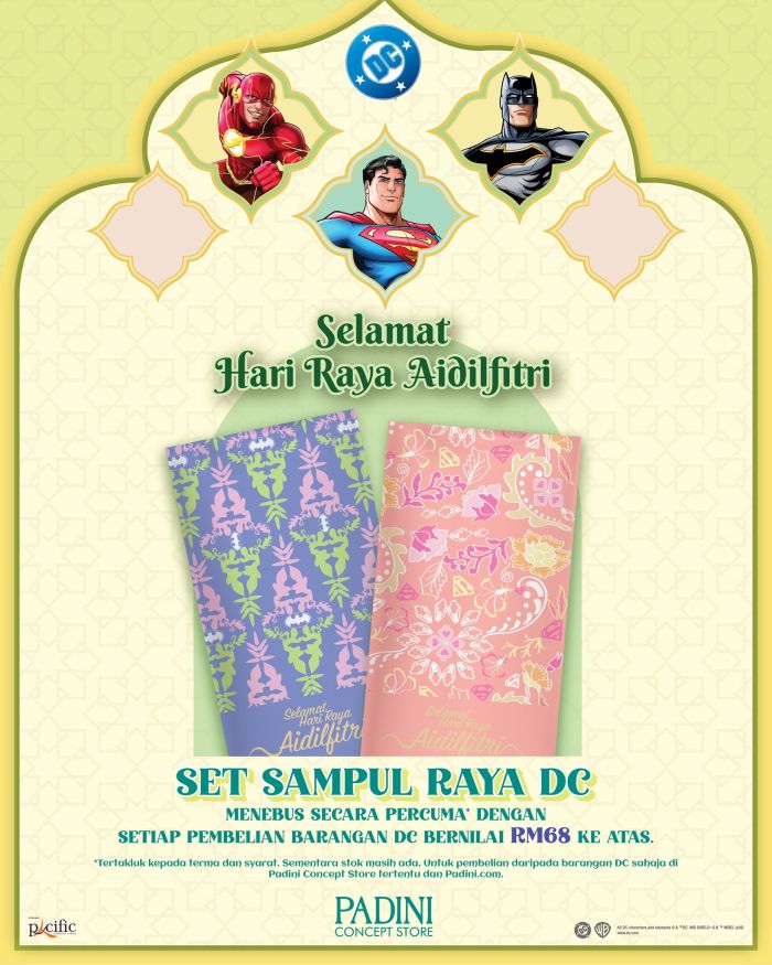 Padini FREE Sampul Raya: Exclusive Sampul Raya DC Padini FREE Sampul Raya: Exclusive Sampul Raya DC