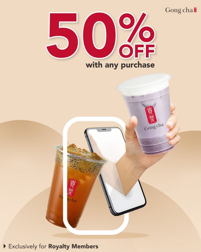 Gong Cha Promotion: 50% OFF 2nd Drink | 9-15 March 2026 Gong Cha Promotion: 50% OFF 2nd Drink | 9-15 March 2026