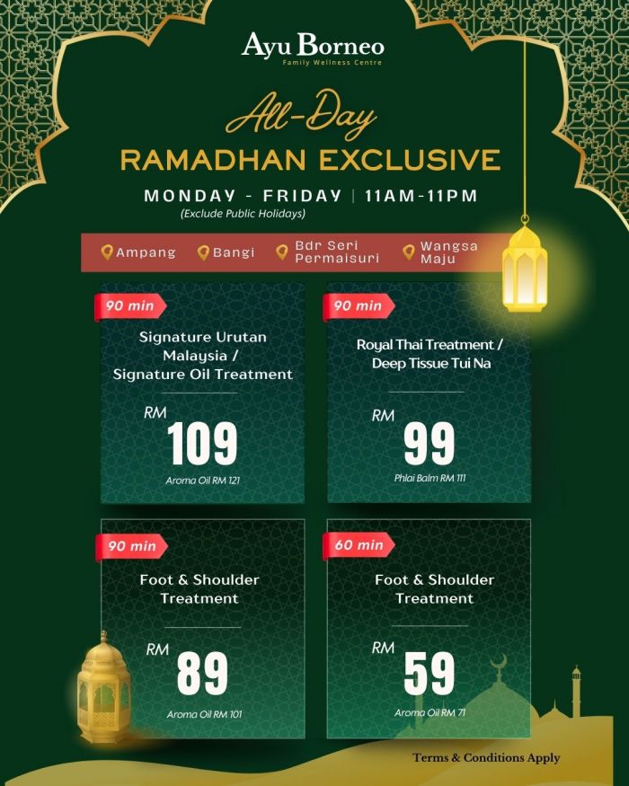 Ayu Borneo Massage Deals: Ramadan Promotion 2026 Ayu Borneo Massage Deals: Ramadan Promotion 2026