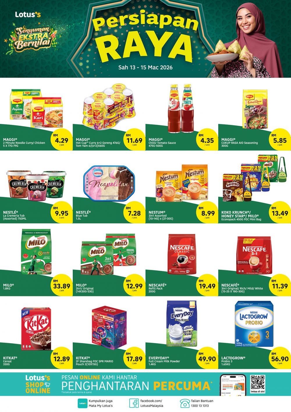 Lotus's Nestle Raya Promotion: Persiapan Raya | 13-15 March 2026 Lotus's Nestle Raya Promotion: Persiapan Raya | 13-15 March 2026