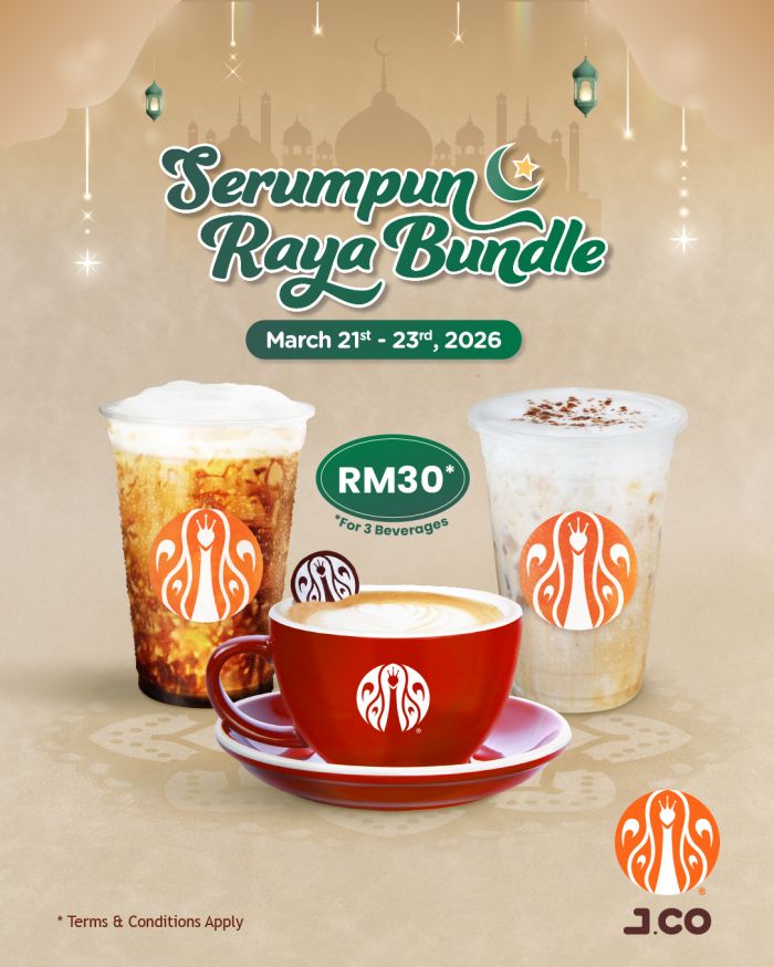 J.CO Malaysia Raya Menu 2026: Serumpun Raya Bundle | 21-31 March 2026 J.CO Malaysia Raya Menu 2026: Serumpun Raya Bundle | 21-31 March 2026