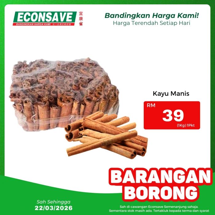 Econsave Promotion: Barangan Borong Deals | 17-22 March 2026 Econsave Promotion: Barangan Borong Deals | 17-22 March 2026