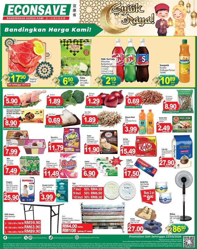Econsave Weekend Promotion: Syiok Raya Deals | 18-22 March 2026 Econsave Weekend Promotion: Syiok Raya Deals | 18-22 March 2026