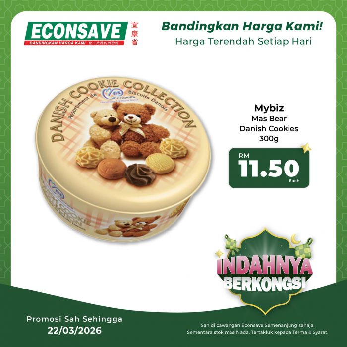 Econsave Promotion: Raya Biscuits & Cookies Deals | 18-22 March 2026 Econsave Promotion: Raya Biscuits & Cookies Deals | 18-22 March 2026