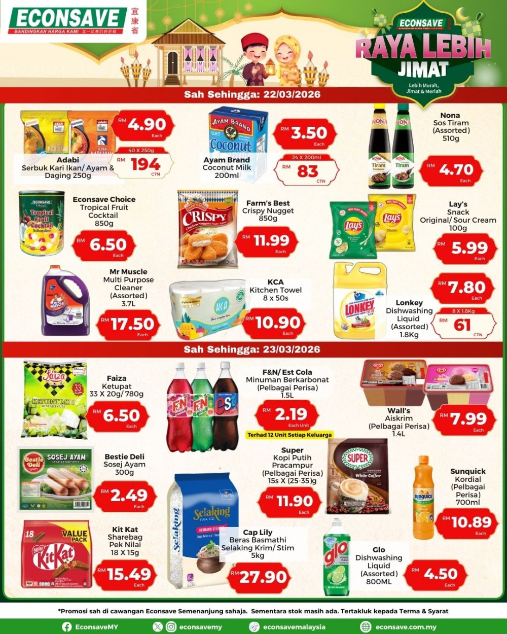 Econsave Promotion: Raya Lebih Jimat | 18-23 March 2026 Econsave Promotion: Raya Lebih Jimat | 18-23 March 2026