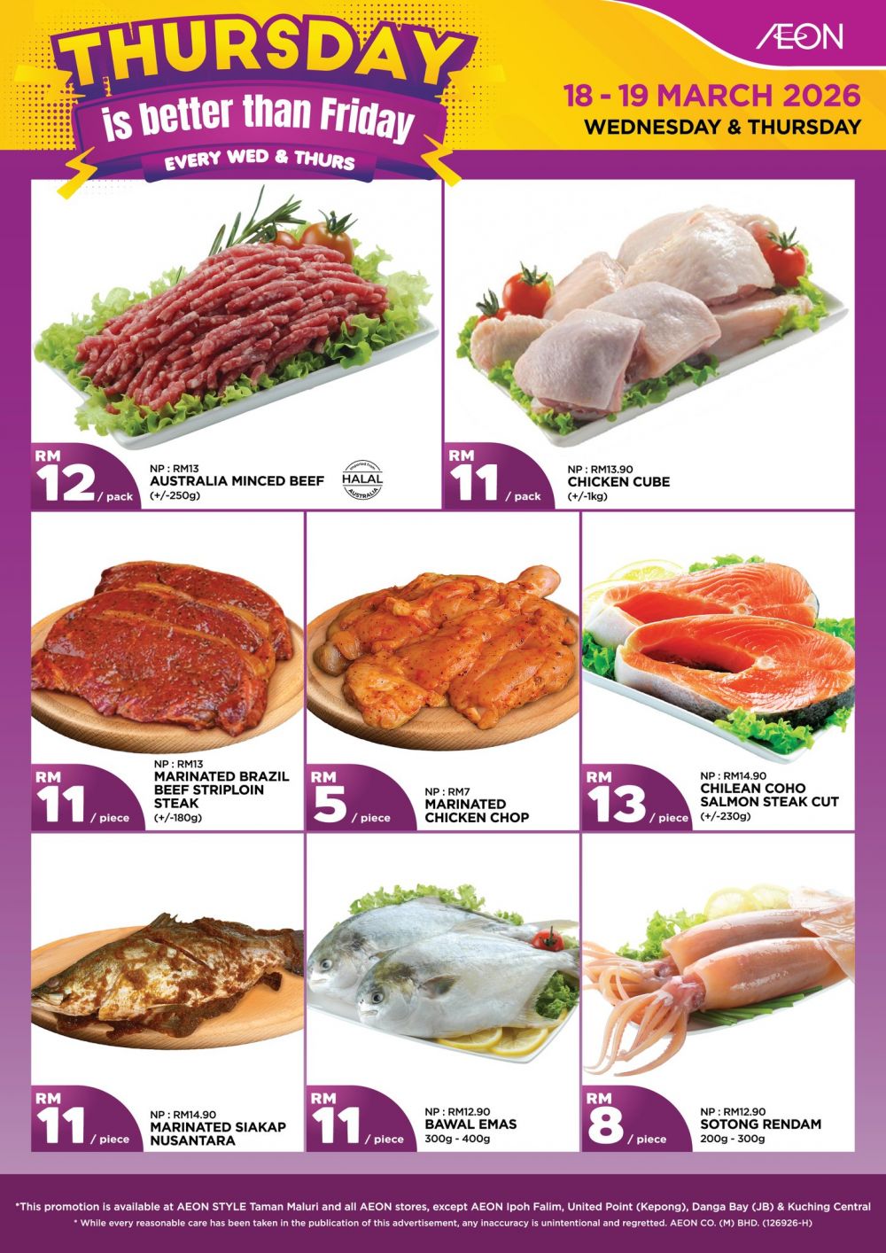 AEON Supermarket: AEON Thursday Promotion | 18-19 March 2026 AEON Supermarket: AEON Thursday Promotion | 18-19 March 2026
