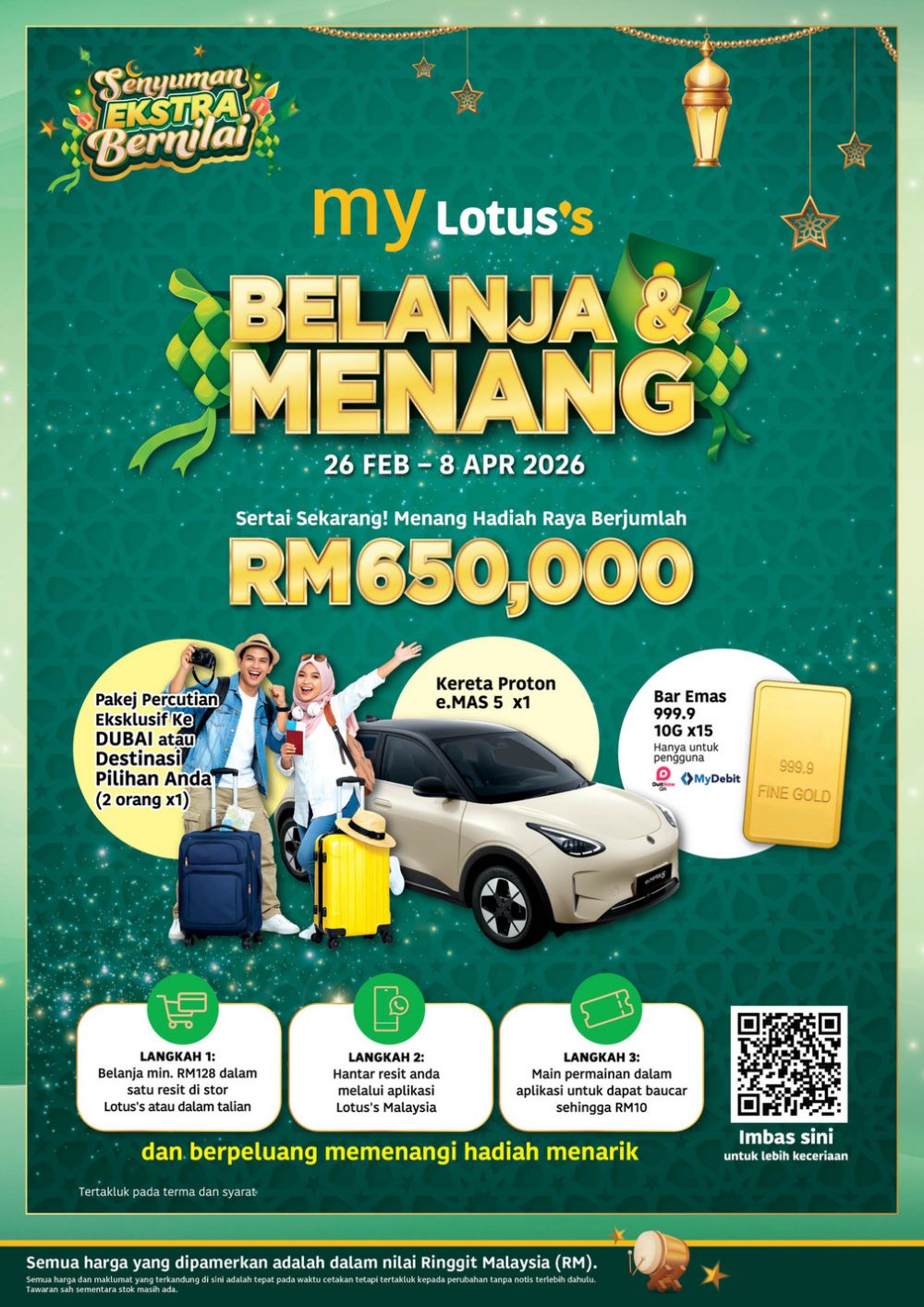 Lotus's Promotion Catalogue: Hari Raya Sale - Buy 1 Free 1 & Free Vouchers | 19 March - 1 April 2026 Lotus's Promotion Catalogue: Hari Raya Sale - Buy 1 Free 1 & Free Vouchers | 19 March - 1 April 2026
