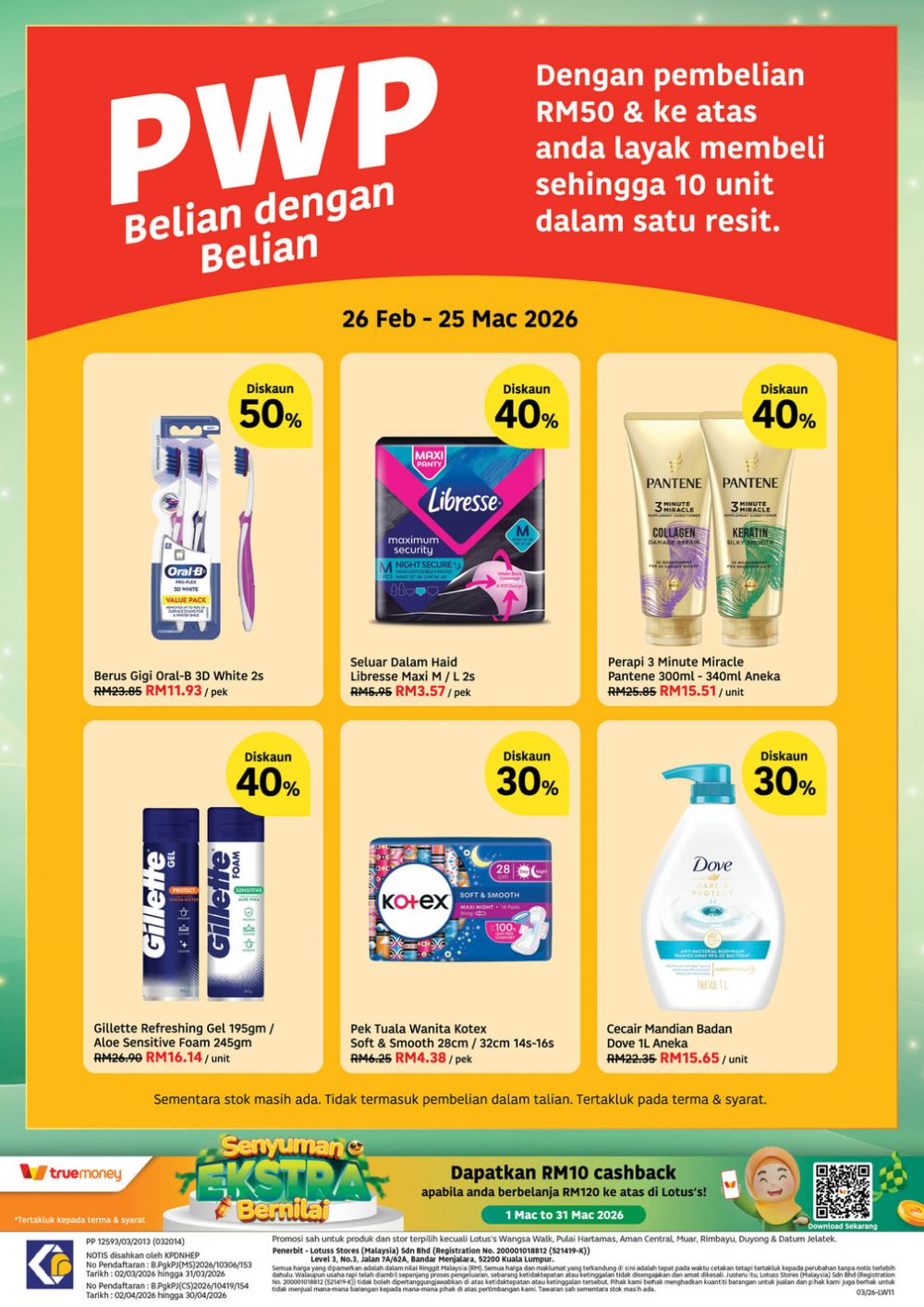 Lotus's Promotion Catalogue: Hari Raya Sale - Buy 1 Free 1 & Free Vouchers | 19 March - 1 April 2026 Lotus's Promotion Catalogue: Hari Raya Sale - Buy 1 Free 1 & Free Vouchers | 19 March - 1 April 2026