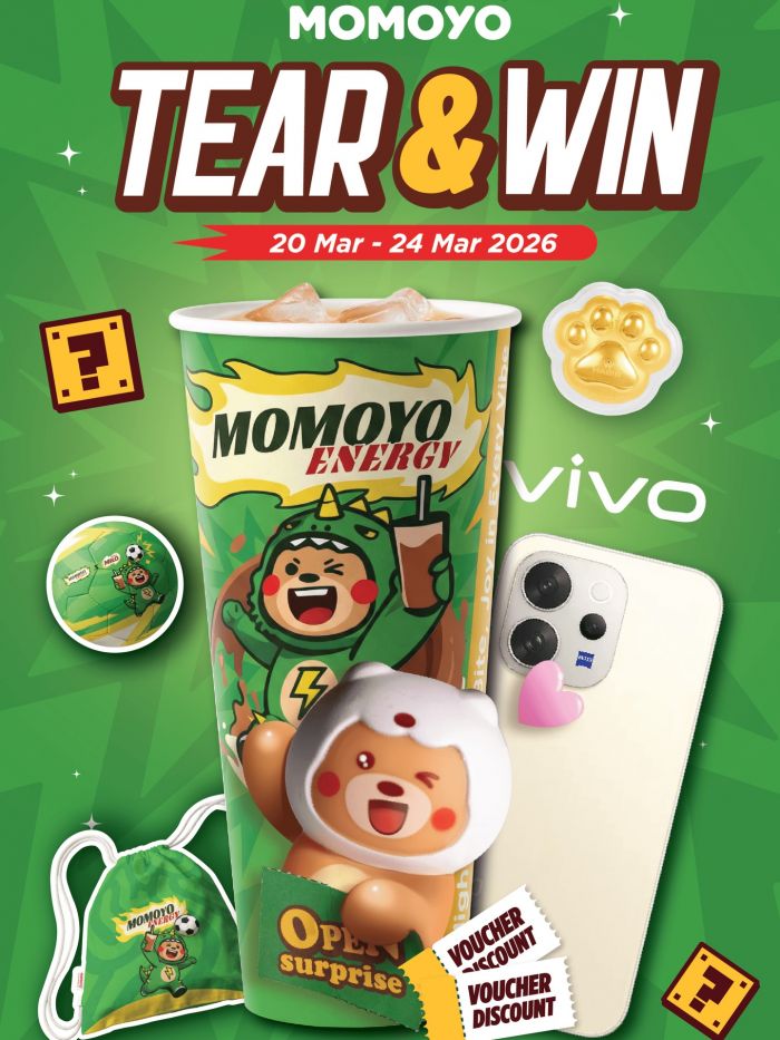 Momoyo Raya Promotion: Tear & Win - Win VIVO & HABIB Gold | 20-24 Mar 2026 Momoyo Raya Promotion: Tear & Win - Win VIVO & HABIB Gold | 20-24 Mar 2026