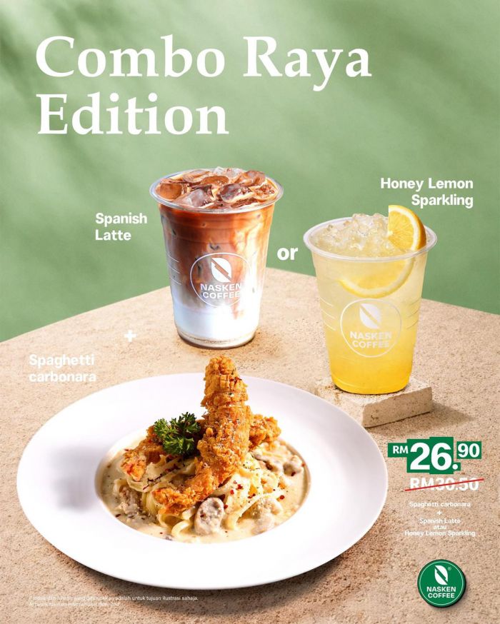 Nasken Coffee Raya Promotion: Combo Raya Edition - Only RM26.90 | 21 - 23 Mar 2026 Nasken Coffee Raya Promotion: Combo Raya Edition - Only RM26.90 | 21 - 23 Mar 2026