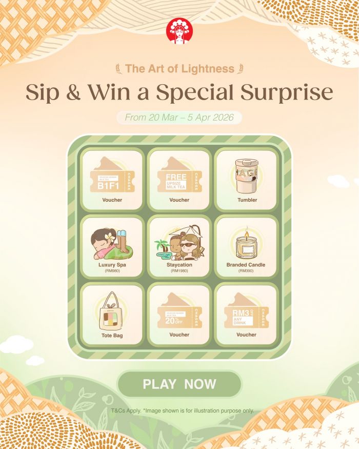 CHAGEE Promotion: Sip & Win - Win a RM1980 Staycation & More! | 20 Mar - 5 Apr 2026 CHAGEE Promotion: Sip & Win - Win a RM1980 Staycation & More! | 20 Mar - 5 Apr 2026