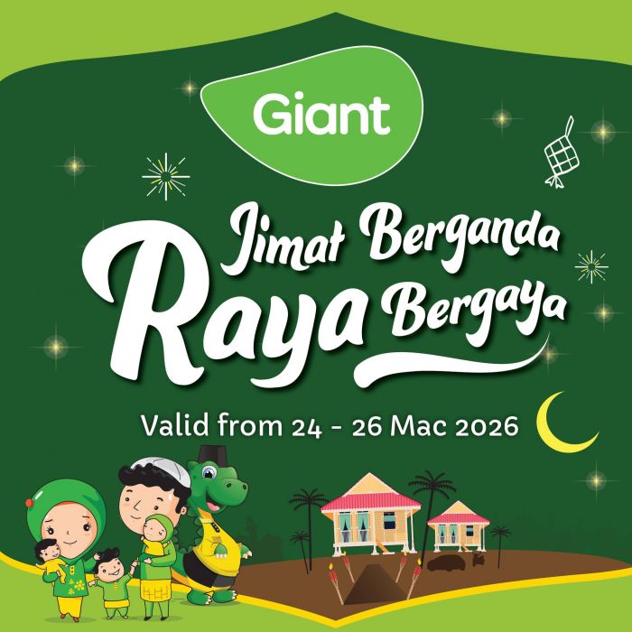 Giant Promotion: Jimat Berganda Raya Bergaya - Fresh Deals from RM1.99 | 24 - 26 March 2026 Giant Promotion: Jimat Berganda Raya Bergaya - Fresh Deals from RM1.99 | 24 - 26 March 2026